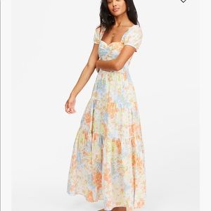 Billabong sunrise floral maxi dress